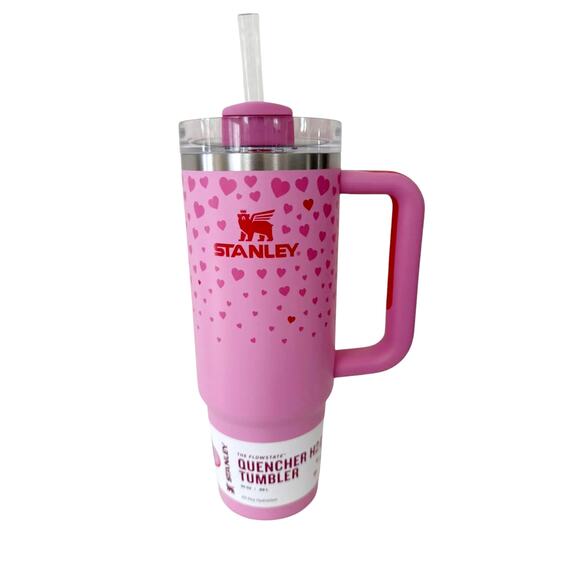 STANLEY TUMBLER 30 OZ. VALENTINE SWEET HEARTS ST. STEEL H2.0 FLOWSTATE QUENCHER - Picture 6 of 8